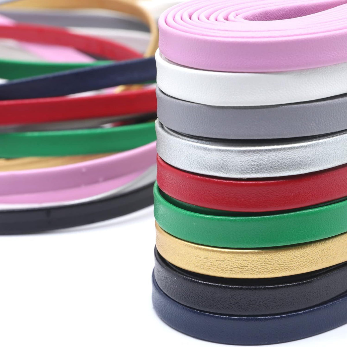 lat PU Leather Laces: Waterproo Shoelaces or Sneakers Boot 2 Pair