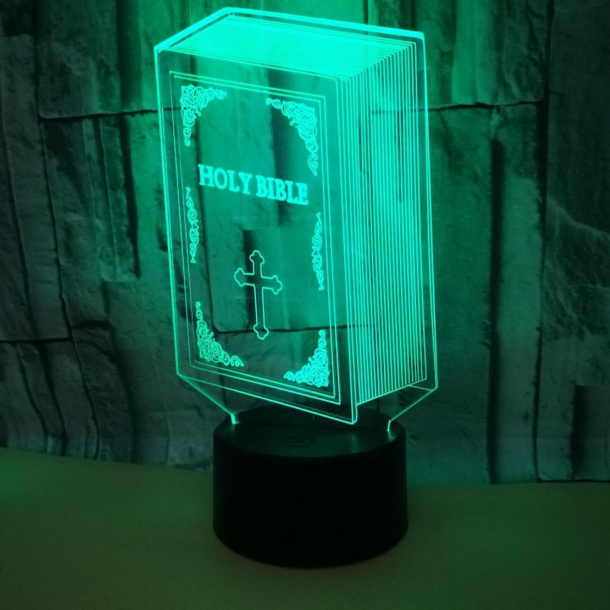 Optical Illusion 3D Book Night Light 16 Colors Cha