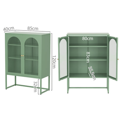 Artiss Buffet Sideboard Metal Cabinet - ELMA Green