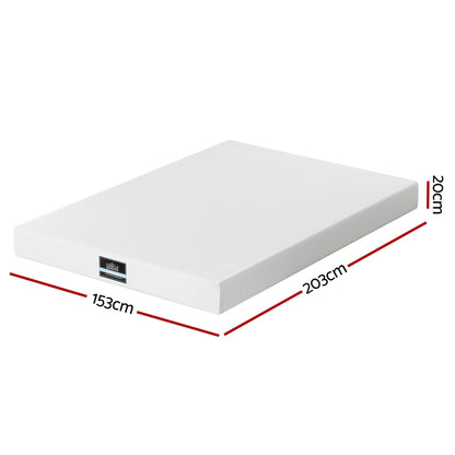 Giselle 20cm Memory Foam Mattress Green Tea Queen