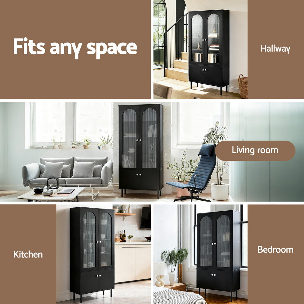 Artiss Buffet Sideboard Cupboard Cabinet Black