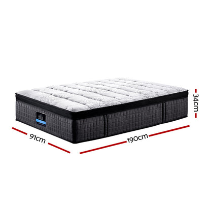 Giselle Bedding 34cm Mattress 9 Zone Latex Foam Single