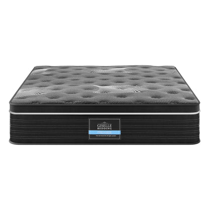 Giselle Bedding Double Mattress 35cm Euro Top with Graphene Cooling Comfort Medium Firm