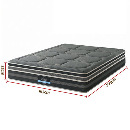 Giselle Mattress 35cm Hybrid Pocket Spring Euro Top King
