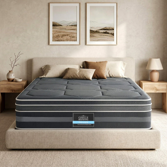 Giselle Mattress 35cm Hybrid Pocket Spring Euro Top Queen
