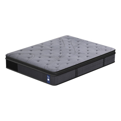 Levitex 33 cm Mattress 8.0 Extra Firm 7-Zone Pocket Spring Mattress with Dual-Row Edge Support & Breathable Knit Cover Double