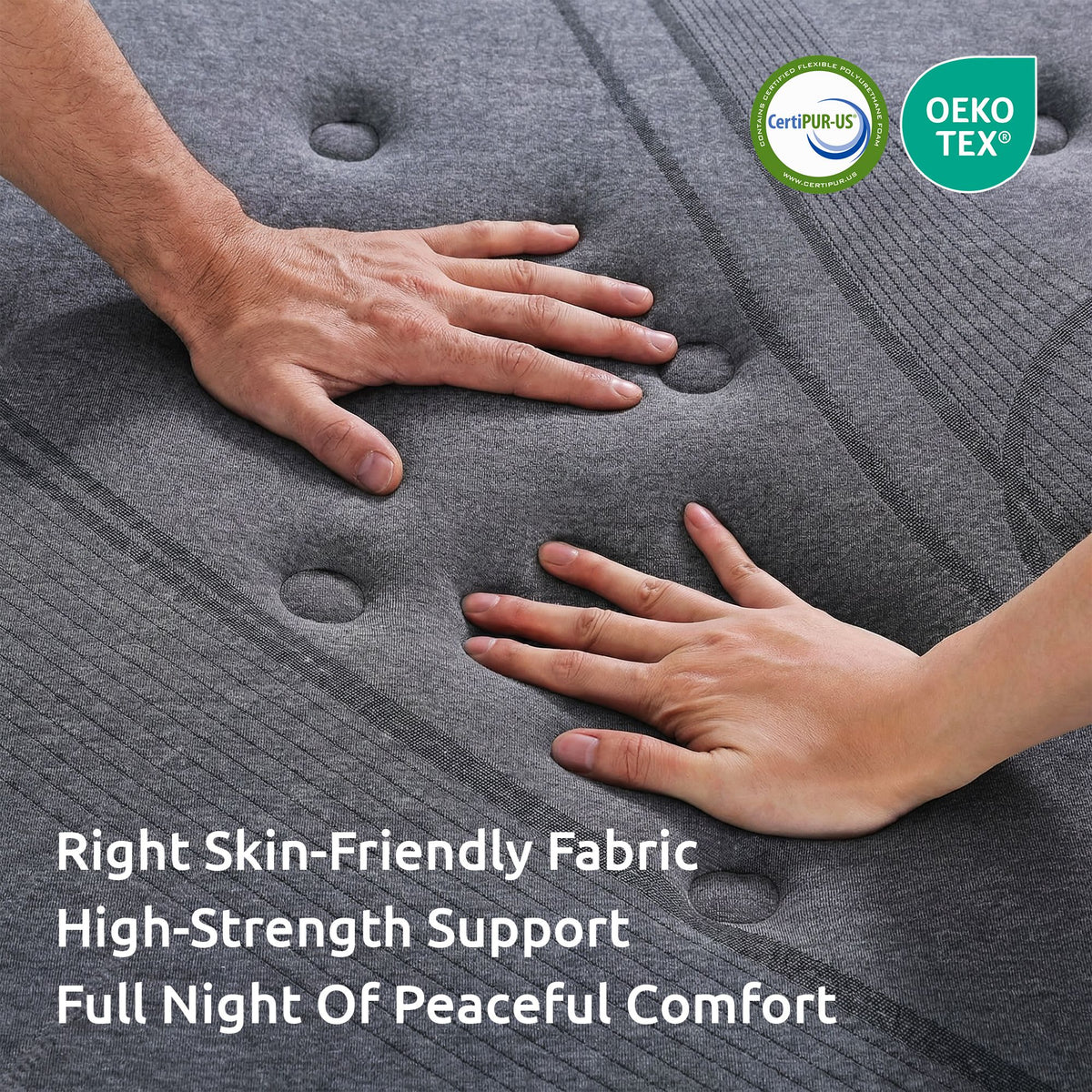 Levitex 33 cm Mattress 8.0 Extra Firm 7-Zone Pocket Spring Mattress with Dual-Row Edge Support & Breathable Knit Cover Double