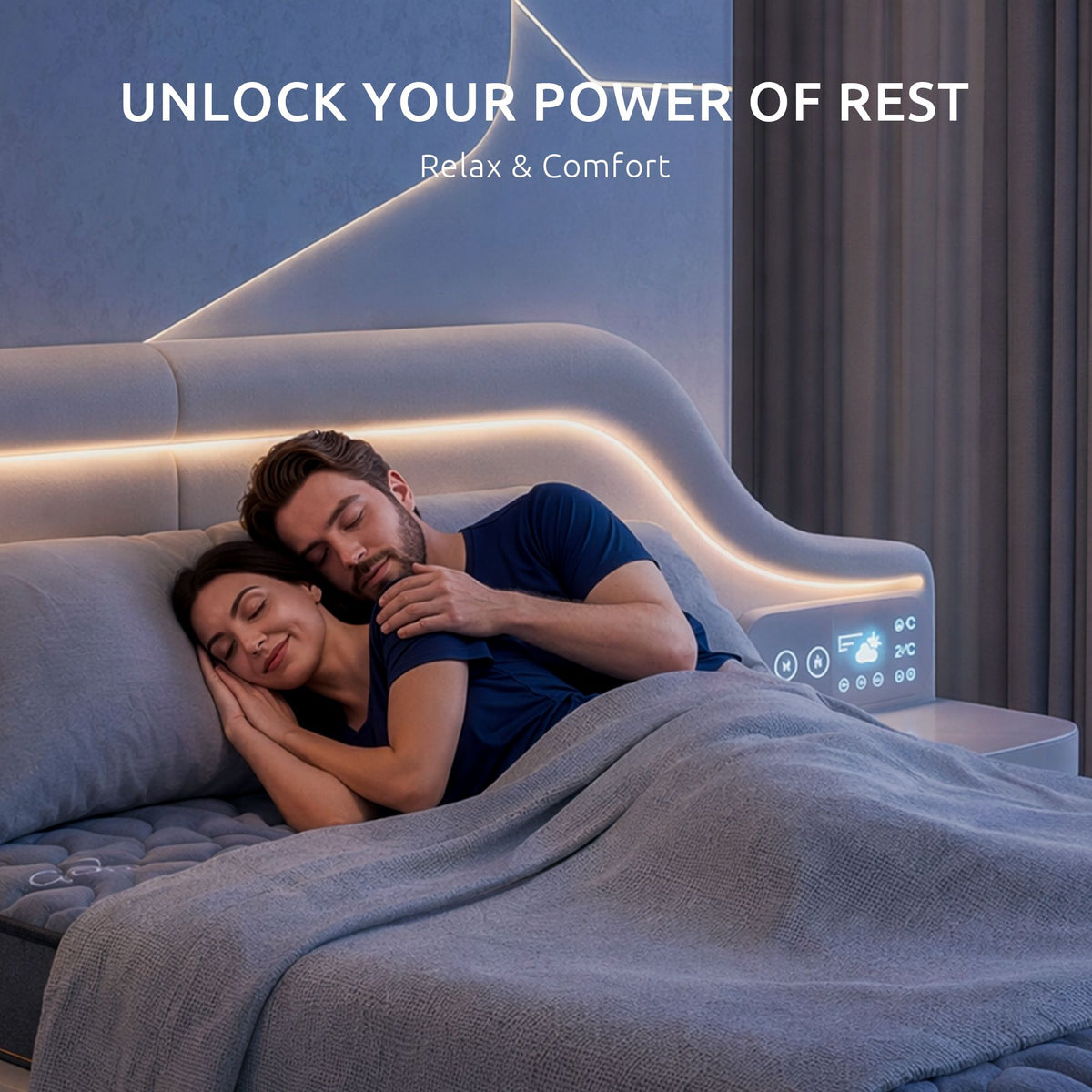 Levitex 25 cm Hybrid Pocket Spring Mattress Firm with 4cm Egg Crate Foam for Deep Sleep Bamboo Charcoal Fabric King