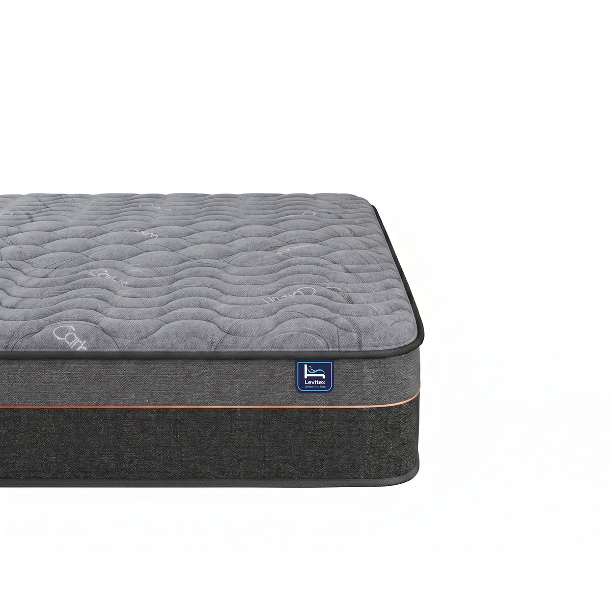 Levitex 25 cm Hybrid Pocket Spring Mattress Firm with 4cm Egg Crate Foam for Deep Sleep Bamboo Charcoal Fabric Single