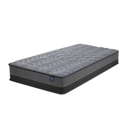 Levitex 25 cm Hybrid Pocket Spring Mattress Firm with 4cm Egg Crate Foam for Deep Sleep Bamboo Charcoal Fabric Single