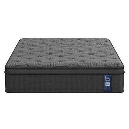 Levitex 34 cm Pocket Spring Mattress with Reinforced Edge Support & 5-Zone Pressure Relief Breathable Gel Memory Foam Hybrid Mattress for Back Pain Double