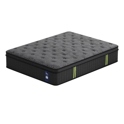 Levitex 34 cm Pocket Spring Mattress with Reinforced Edge Support & 5-Zone Pressure Relief Breathable Gel Memory Foam Hybrid Mattress for Back Pain king