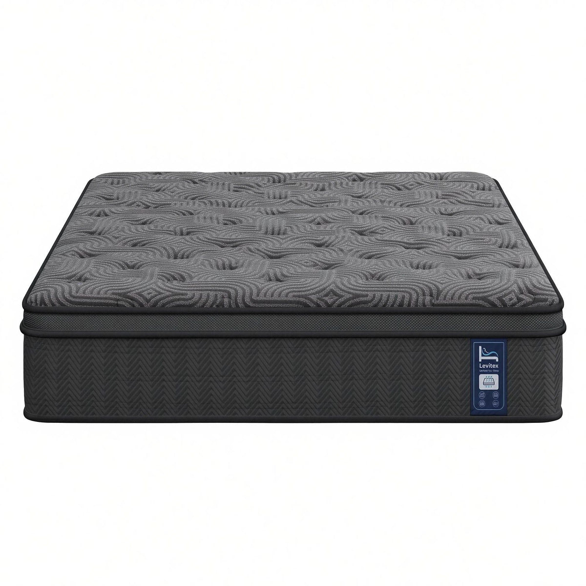 Levitex 34 cm Pocket Spring Mattress with Reinforced Edge Support & 5-Zone Pressure Relief Breathable Gel Memory Foam Hybrid Mattress for Back Pain king