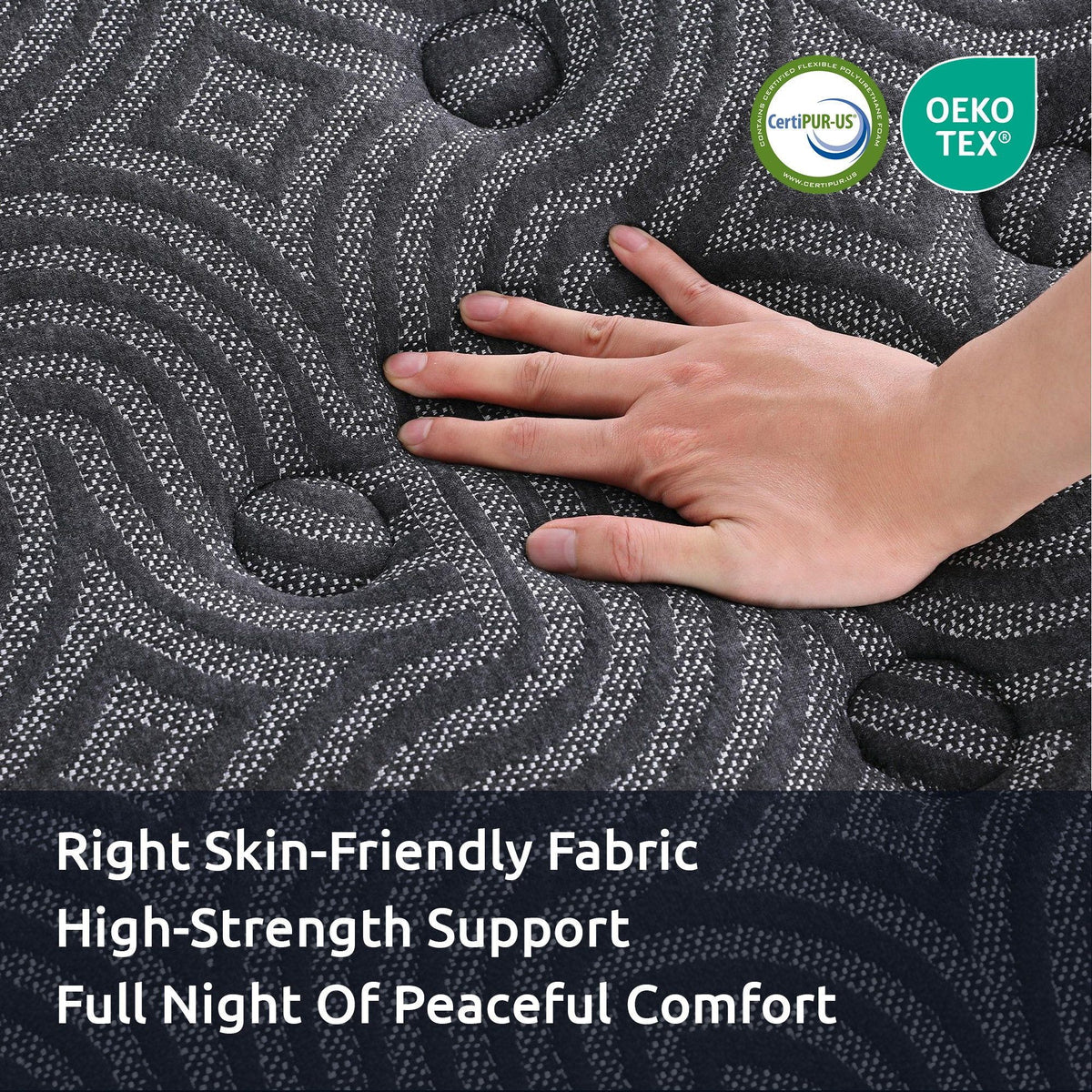 Levitex 34 cm Pocket Spring Mattress with Reinforced Edge Support & 5-Zone Pressure Relief Breathable Gel Memory Foam Hybrid Mattress for Back Pain ‌King Single