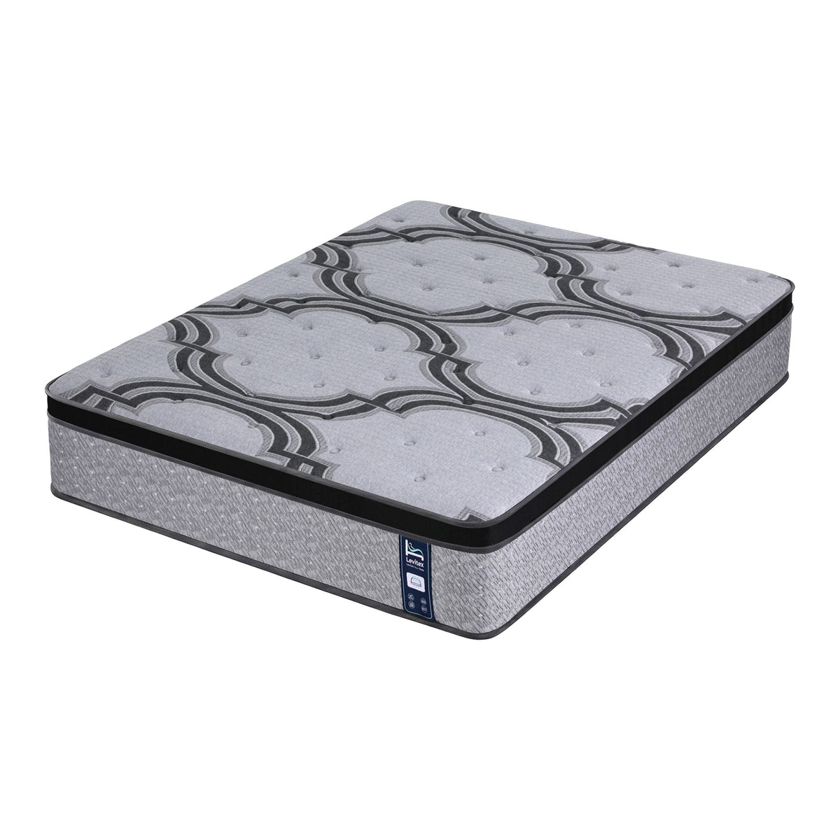 Levitex 5-Zone Pocket Spring Mattress with Latex & Memory Foam 7.5 Firm Hybrid Mattress for Extra Lumbar & Shoulder Support 34 cm Thickness Double