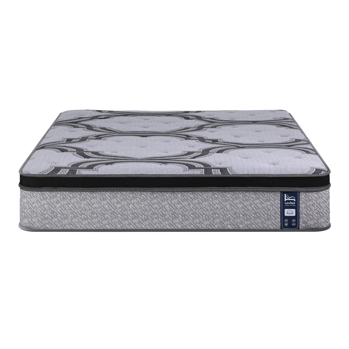 Levitex 5-Zone Pocket Spring Mattress with Latex & Memory Foam 7.5 Firm Hybrid Mattress for Extra Lumbar & Shoulder Support 34 cm Thickness Double