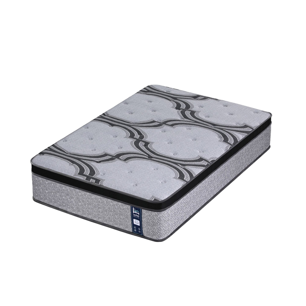 Levitex 5-Zone Pocket Spring Mattress with Latex & Memory Foam 7.5 Firm Hybrid Mattress for Extra Lumbar & Shoulder Support 34 cm Thickness King Single