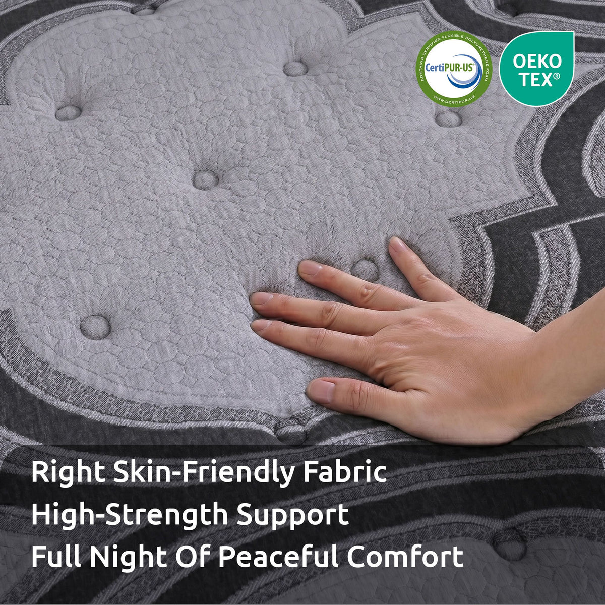 Levitex 5-Zone Pocket Spring Mattress with Latex & Memory Foam 7.5 Firm Hybrid Mattress for Extra Lumbar & Shoulder Support 34 cm Thickness King Single