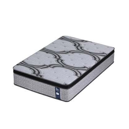 Levitex 5-Zone Pocket Spring Mattress with Latex & Memory Foam 7.5 Firm Hybrid Mattress for Extra Lumbar & Shoulder Support 34 cm Thickness Single
