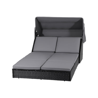Gardeon Outdoor Day Bed Sun Lounge Setting Wicker Lounger Patio Furniture