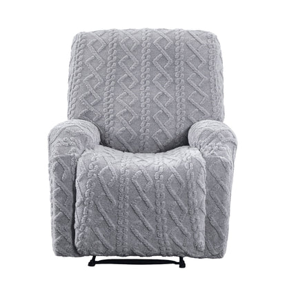 Artiss Recliner Chair Covers with Storage Side Pockets Grey