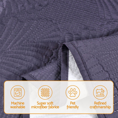 Artiss Quilted Recliner Chair Covers 100% Waterproof Recliner Slipcovers Grey