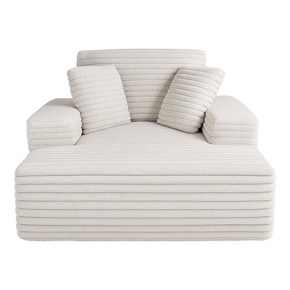 Artiss Sofa Bed Lounge Chair Recliner Couch Reading Chairs Sleeper Cloud Sofas Faux Fur Fabric