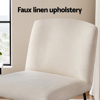 Artiss Accent Chair Armchair Cross Leg Beige