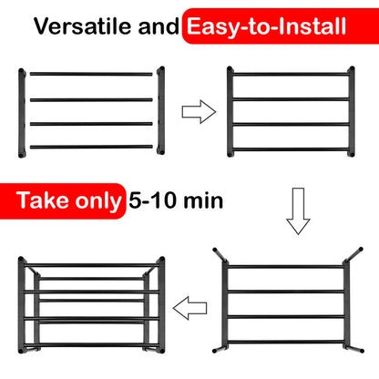 Hivvago 6 Tiers Shoe Rack Storage Organizer Shelf Adjustable Space Saver
