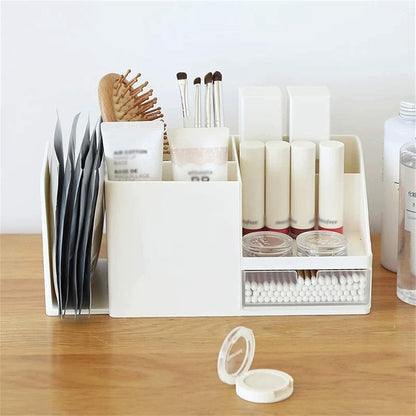 Desk organizer - Pencil holder - Storage - Sliding - Desk organizer, pencil holder and card holder, box and container for office, office supplies and dressing table - Wit