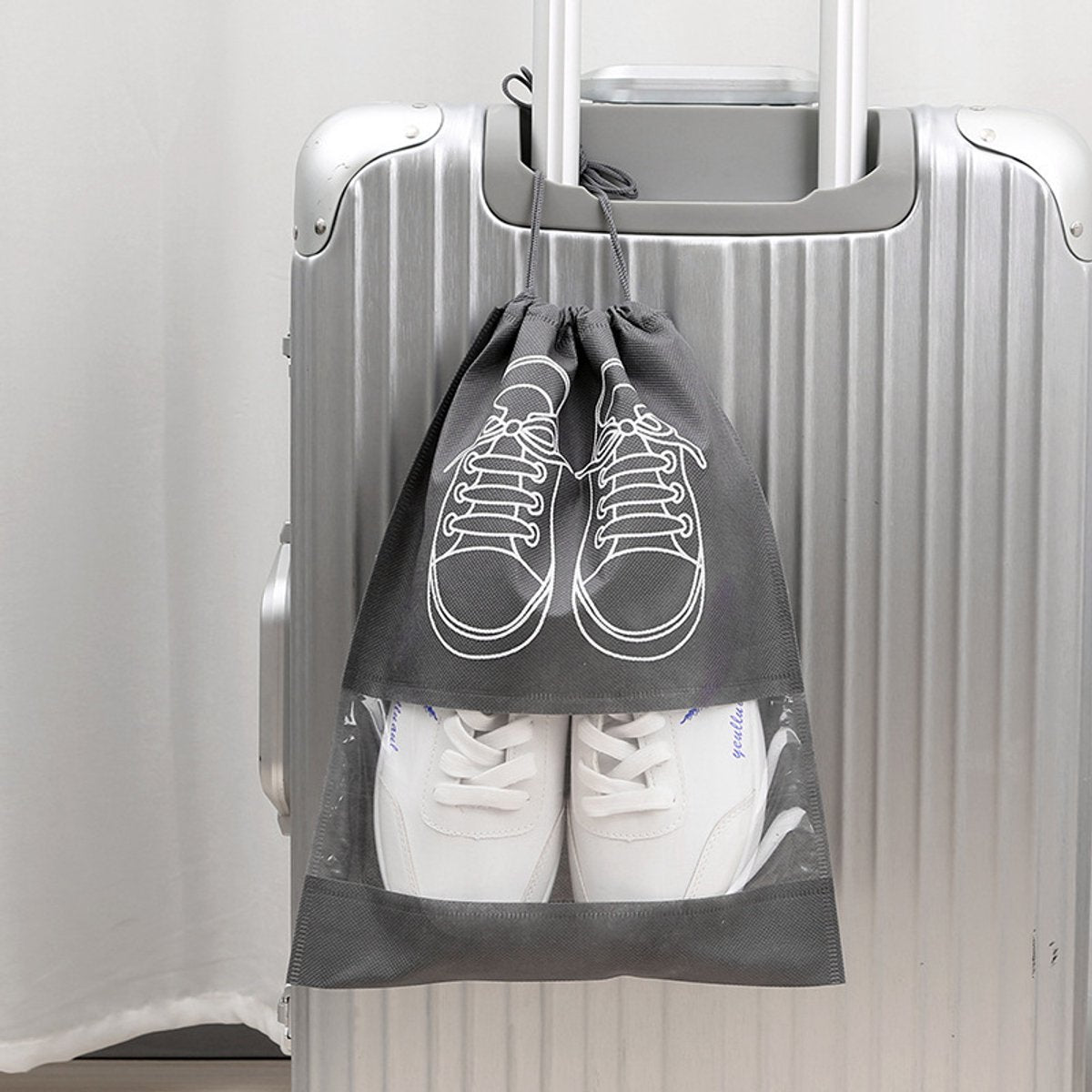 Shoe Storage Bags 5-piece – Non-woven, 36x45 cm, home/travel