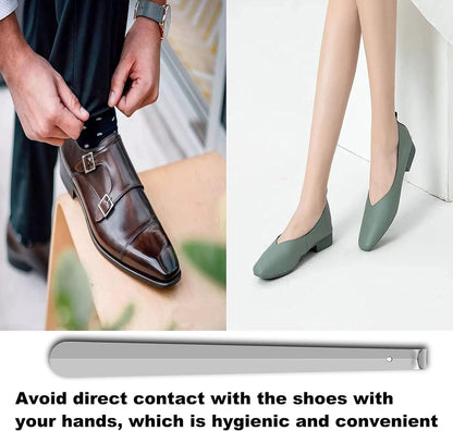 Shoehorn - Shoe puller - 30 cm - shoehorns - shoe spoon - stainless steel shoehorn - durable and strong - long shoehorn - width 1.2 mm - silver