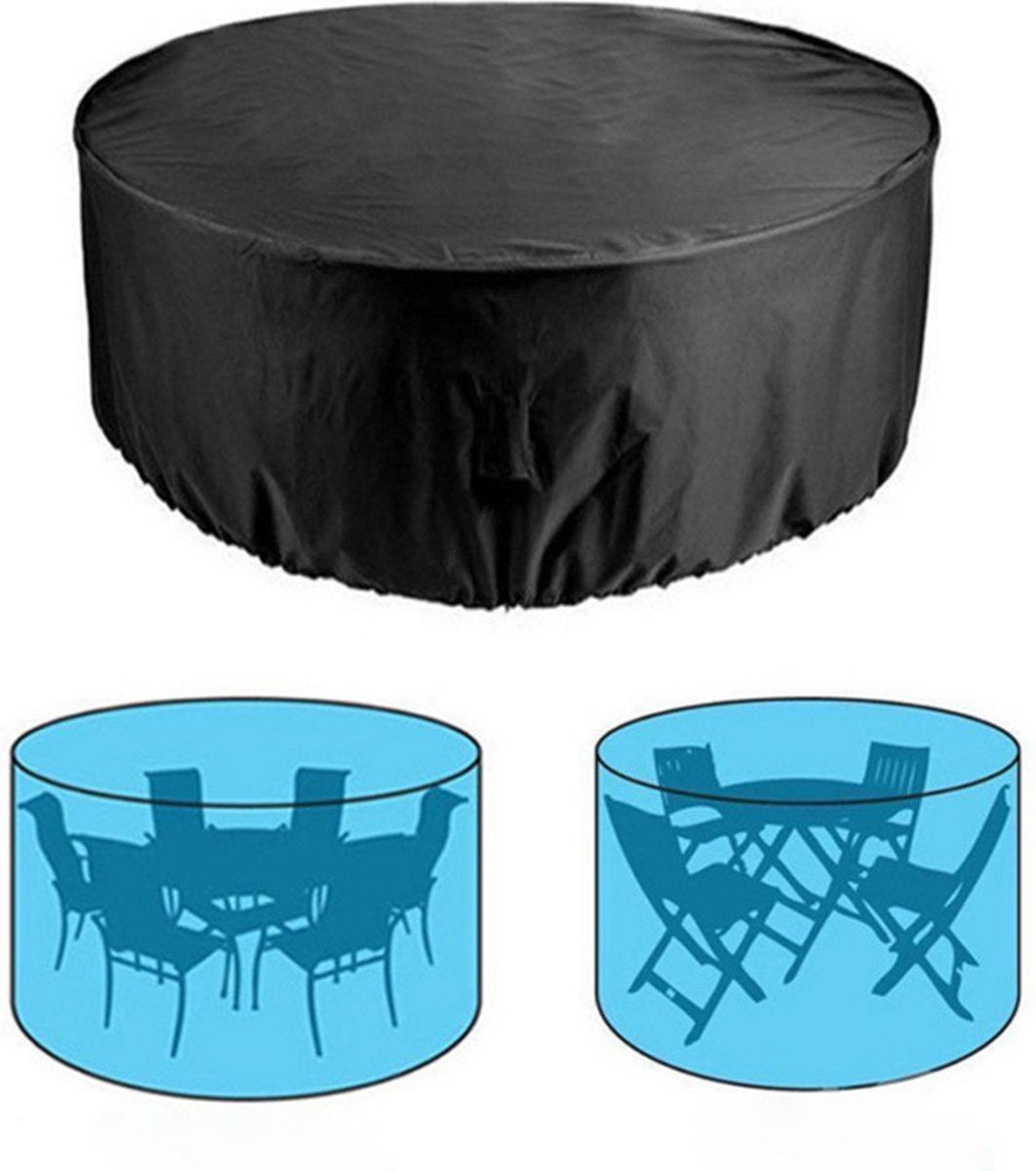 Garden furniture cover - Garden table cover - furniture covers - garden table cover - round garden furniture cover - waterproof garden furniture covers - 120 x 75 cm - Waterproof - Windproof - Dustproof - Anti-UV - round - 210D Oxford cloth - black - for