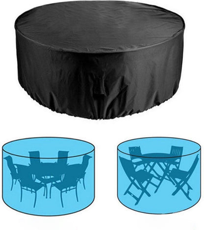 Garden furniture cover - Garden table cover - furniture covers - garden table cover - round garden furniture cover - waterproof garden furniture covers - 120 x 75 cm - Waterproof - Windproof - Dustproof - Anti-UV - round - 210D Oxford cloth - black - for
