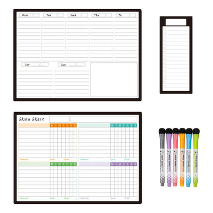 Back to College Yxwen Refrigerator Daily Calendar Whiteboard for Fridge Meal Planner Board White Board for School Home 6ml Pink One Size D