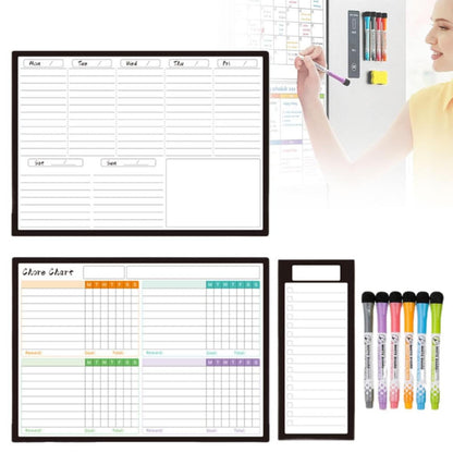 Back to College Yxwen Refrigerator Daily Calendar Whiteboard for Fridge Meal Planner Board White Board for School Home 6ml Pink One Size D