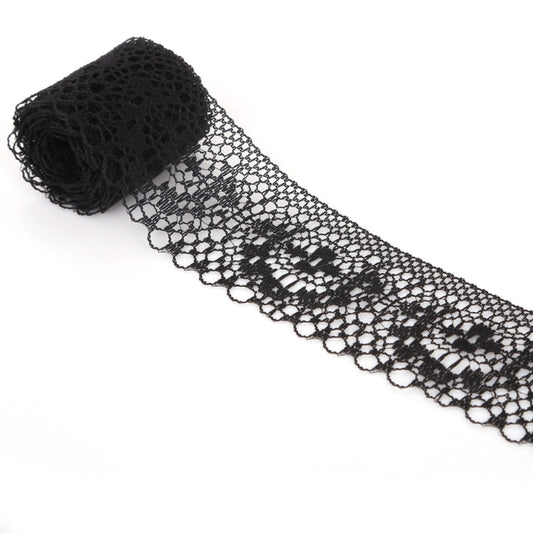 Decorative Table Banner Clearance! Ttybhh Non-Elastic Lace Black Width 4010 Yards/Pack, 10Yards Fabric Ribbon Embroidered Mesh Net Lace for Needlework Sewing Wedding Applique Dresses Bows Decor Black