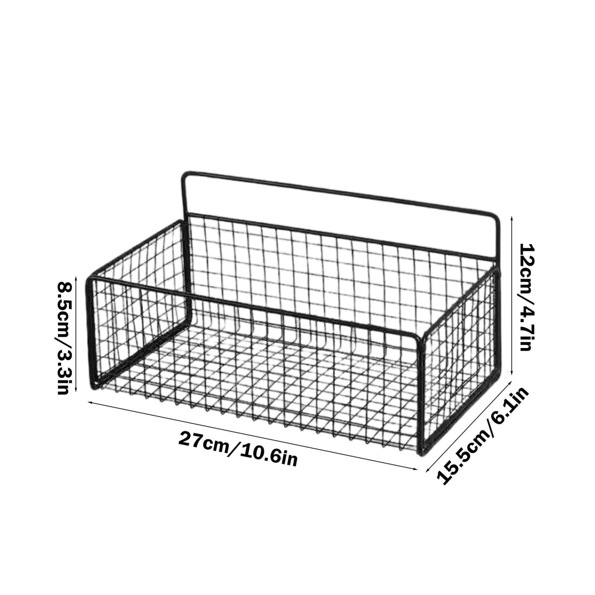 Hanging Floating Shelves, 2 Sets Of Wall Mounted Shelves For Wall Storage, Hanging Storage Shelf For Bathroom, Living Room, Bedroom, Kitchen Seasoning Rack Shower Toiletries Basket Black