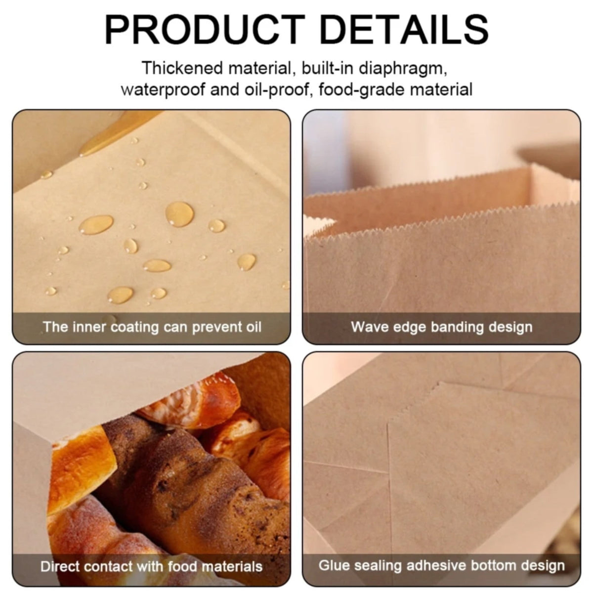 Brown Paper Lunch Bags,Extra Small Brown Kraft Paper Bags ,Wedding & Party Favors, Lunch & Grocery Bags - 50 per Pack 3.54" x 2.16" x 7.08" Khaki