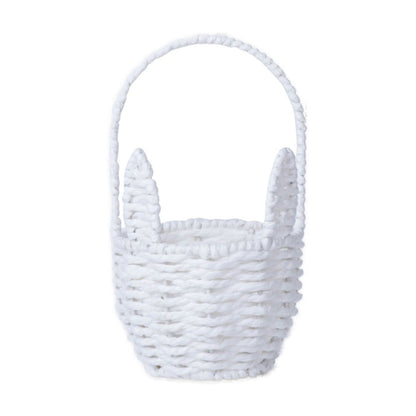 Woven Breads Baskets, Oval Small Fruit Baskets, Stackable Plastic Wicker Baskets for Serving Vegetables, Kitchen, Restaurant, Outdoor, Imitation Rattan, 1 Pcs, 7.48x5.11x2.75 4.88" x 8.19" White
