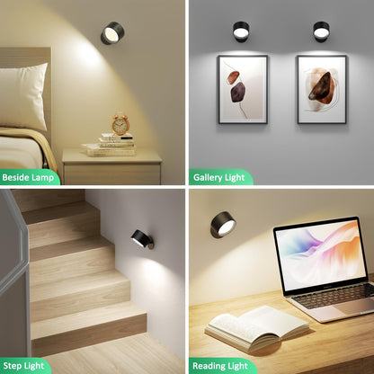 Night Light - Table Lamp - Bedside Lamp - Mood Lamp - Wireless Table Lamp - Rechargeable Lamp - LED Night Lamp - Touch Lamp - Dimmable Lamp - Desk Lamp - Mood Lighting - Portable Lamp - Bedroom Lamp - Modern Design - USB Rechargeable - Black - 1 Piece