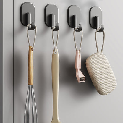 Darzheoy Magnetic Hook for Kitchen Refrigerator, Magnets Hooks Key Towel Storage Holder Bathroom Hangers, Strong Magnet Bar Hooks Storage Hanger Hanging Kitchen Utensil Black