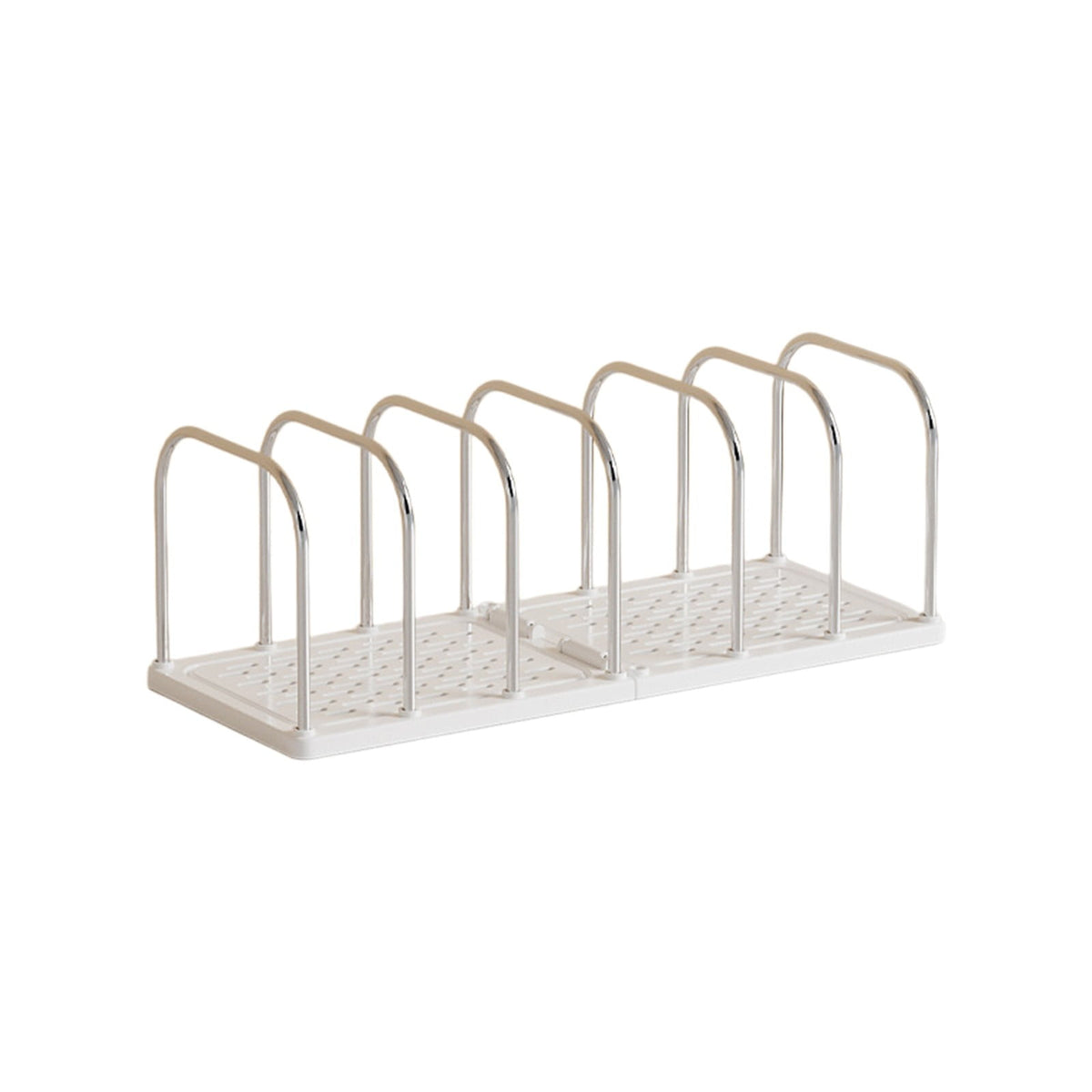 Chmadoxn Multi-Tier Desktop Bookshelf - Space-Saving Desk Organizer for Books, Files & Learning Supplies, Serviceable Storage Rack for Office, Study, or Home Use (Lightweight & Compact) 14.6×5.9×5.3 in White