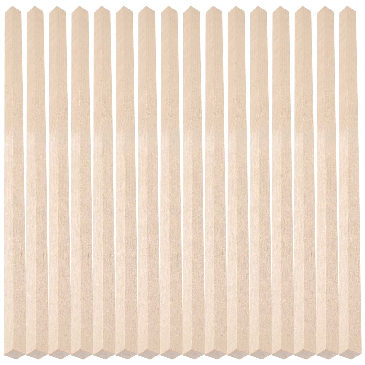HOOWIFFY 20Pcs Beige Wooden Dowel 1.6X0.4X0.4In Square Dowels For