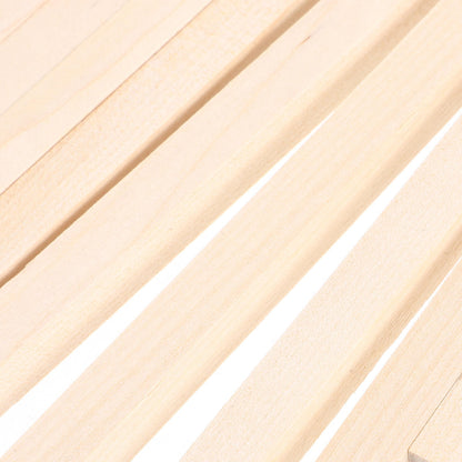 HOOWIFFY 20Pcs Beige Wooden Dowel 1.6X0.4X0.4In Square Dowels For