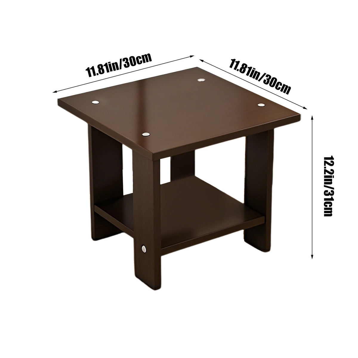 Kdkad Compact Multi-Functional Side Table, Small Accent End Table for Sofa, Bedside, Living Room & Apartment, Portable Tea Table Nightstand Black