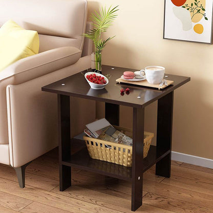 Kdkad Compact Multi-Functional Side Table, Small Accent End Table for Sofa, Bedside, Living Room & Apartment, Portable Tea Table Nightstand Black