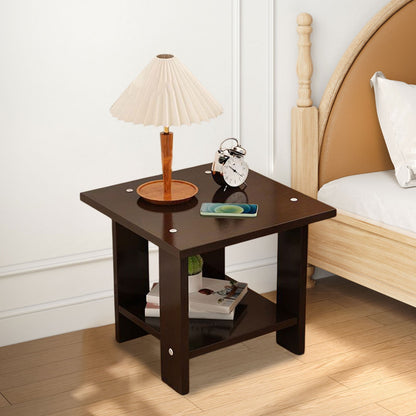 Kdkad Compact Multi-Functional Side Table, Small Accent End Table for Sofa, Bedside, Living Room & Apartment, Portable Tea Table Nightstand Black