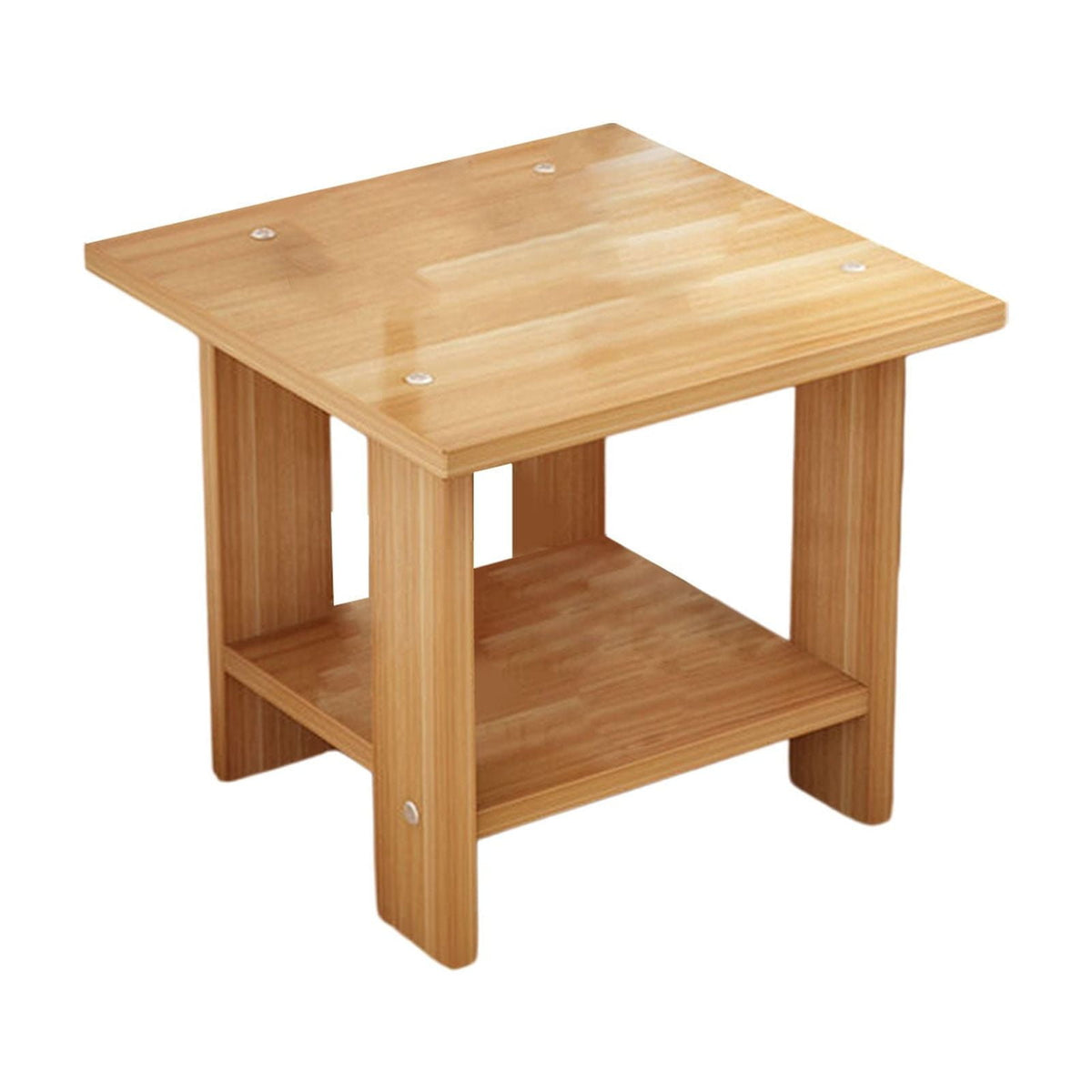 Kdkad Compact Multi-Functional Side Table, Small Accent End Table for Sofa, Bedside, Living Room & Apartment, Portable Tea Table Nightstand Brown