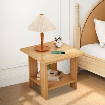 Kdkad Compact Multi-Functional Side Table, Small Accent End Table for Sofa, Bedside, Living Room & Apartment, Portable Tea Table Nightstand Brown
